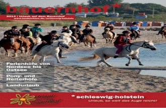 2014_Katalog_Urlaub Auf Dem Bauernhof in Schleswig-Holstein