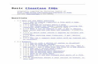 6690331 Basic ClearCase FAQs