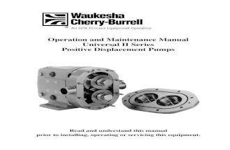 Waukesha Universal II Positive Displacement Pumps Manual