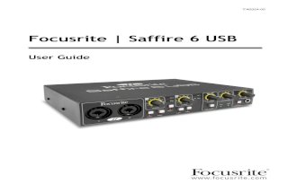 Saffire 6 USB - User Guide