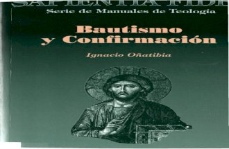 Bautismo y Confirmación, Ignacio Oñatibia. BAC, 2000