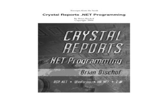 Crystal Report Net Programming