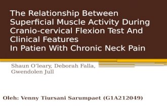 The Relationship Between Superficial Muscle Activity During Cranio-Cervical