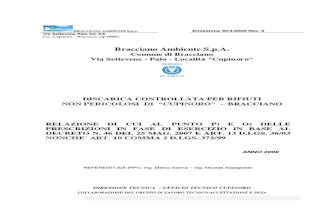 Relazione sulla discarica controllata di Cupinoro anno 2008