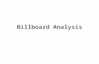 Billboard Analysis
