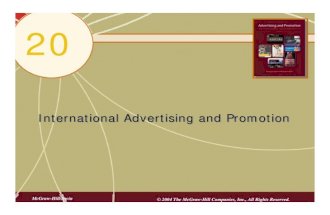 Chap20 International Advertising and Promotion Notes