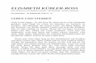 Grenzerfahrungen [Sterbeforschung] - Elisabeth Kübler-Ross - zwei Buchauszüge + Medirect Sterbephasen