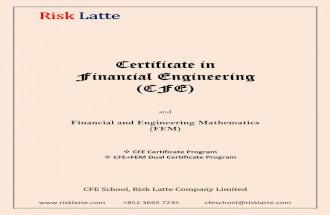 Certificate in Financial Engineering (CFE) - Brochure (4.2)