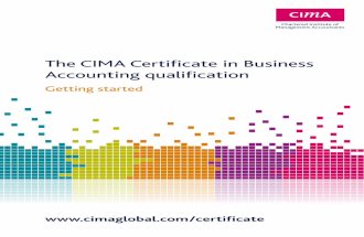 Certificate Pack CIMA