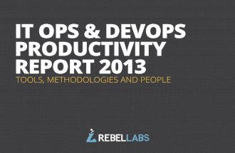 It Ops Devops Productivity Report 2013
