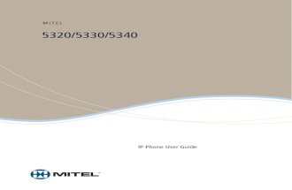 MITEL 5320 IP Phone Manual