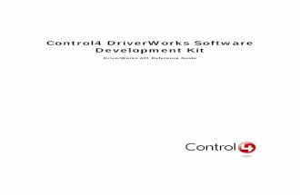 84531515 Control4 Driver Works SDK Driver Works API Reference Guide