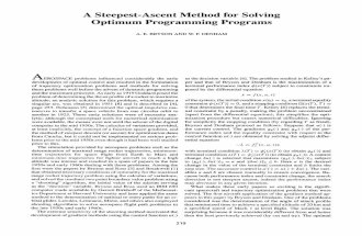 A Steepest-Ascent Method for Solving Optimum Programming Problem