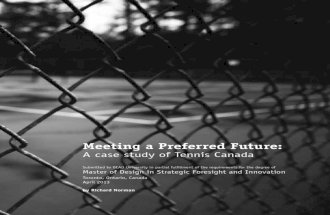Meeting a Preferred Future - A Case Study of Tennis Canada - Richard Norman