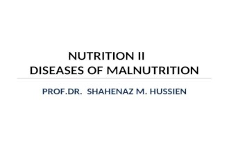 Diseases of Malnutrition