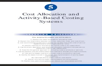 Cost Allocation and Activity-Based Costing Systems