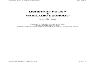 B4.2 Monetary Policy in an Islamic Economy