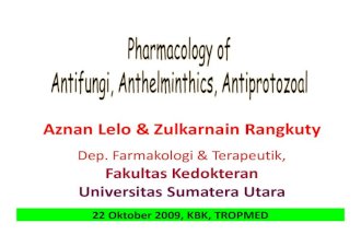 Tmd175 Slide Pharmacology of Antifungi - Anthelminthics - Antiprotozoal