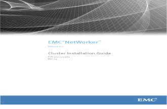 NetWorker Cluster Installation Guide