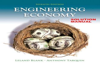 Engineering Economy 7th Edition Solution Manual [Blank & Tarquin]