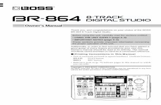 Boss BR-864 Users Manual