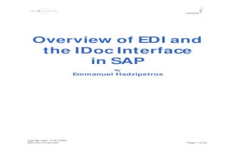 EDI IDoc Overview - Test