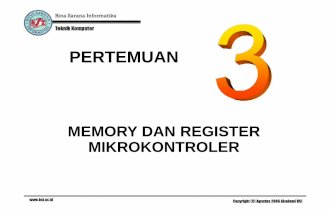 Pertemuan 03 Memory Dan Register Mikrokontroler 89c51 Lanjutan