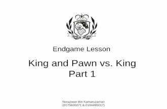 King and Pawn vs King Part 1