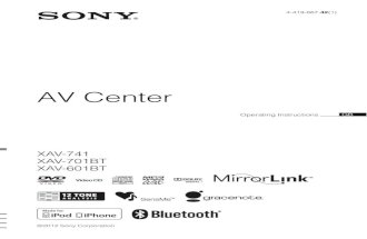 Instrukchia Sony Xav 741