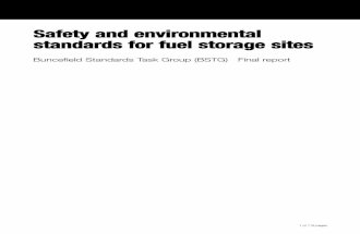 Safety and environmental standards for fuel storage sites