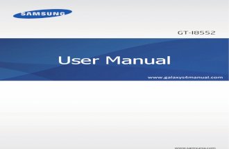 Samsung Galaxy Win User Manual GT I8550/I8552 Jellybean English