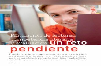 Carlos Sanchez Lozano Formacion de Lectores Competencia Literaria y Evaluacion