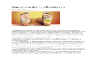 Zone Energetice in Reflexoterapie
