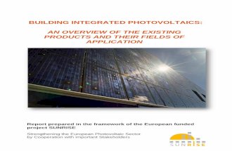 BIPV Overview Existing Products