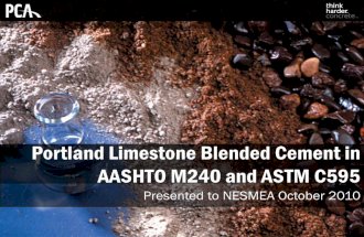 5 - Portland Limestone Blended Cement Initiative - J Melander