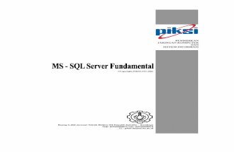 Microsoft SQL Fundamental