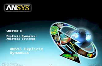 Explicit Dynamics Chapter 8 Analysis Settings