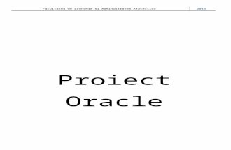 Proiect Oracle