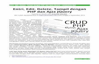 Entri Edit Delete Tampil Dengan PHP Dan Ajax JQuery