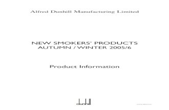 Dunhill - Smokers Products 2005/2006