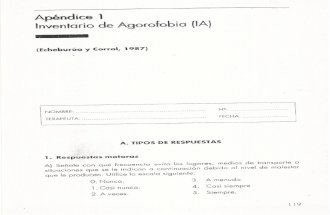 Inventario Agorafobia (IA) Echeburúa