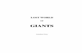 Lost World of Giants Jonathan Gray