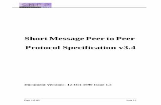 Short Message Peer to Peer  Protocol Specification v3.4