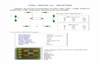 SMA, SMB, SOD123, SOD123F, 1206, MINIMELF, QUADROMELF, SOD80  Adapter Board