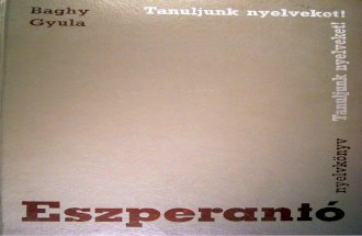 Baghy Gyula - Eszperantó nyelvkönyv