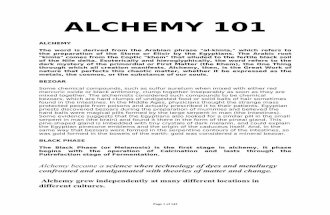 Alchemy 101