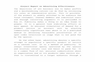 Project Report on Advertising Effectiveness.doc