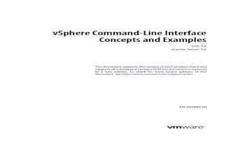 Vsphere Esxi Vcenter Server 50 Command Line Interface Solutions and Examples Guide