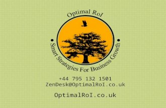 Optimal RoI UK Limited Marketing for OB-Gyns PowerPoint