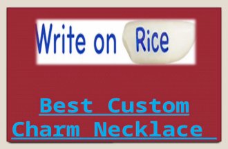 Best Custom Charm Necklace